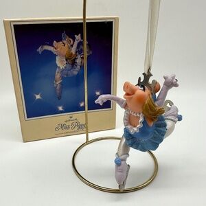 Hallmark 1983 Miss Piggy Ice Skating Christmas Ornament